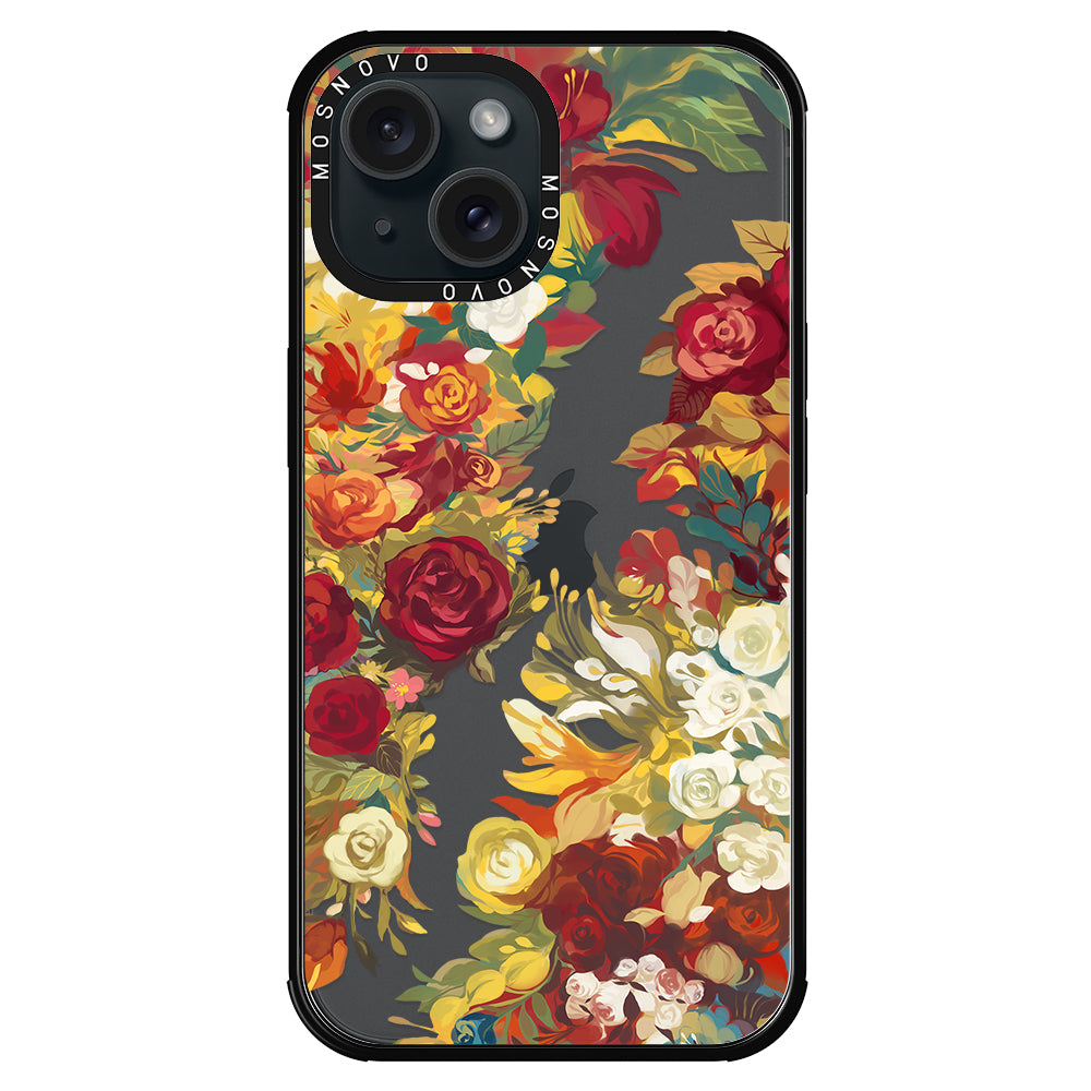 Vintage Flower Garden Phone Case - iPhone 15 Plus Case - MOSNOVO