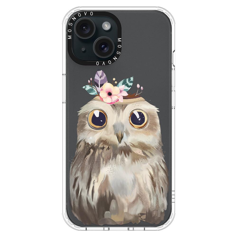 Cute Owl Phone Case - iPhone 15 Case - MOSNOVO