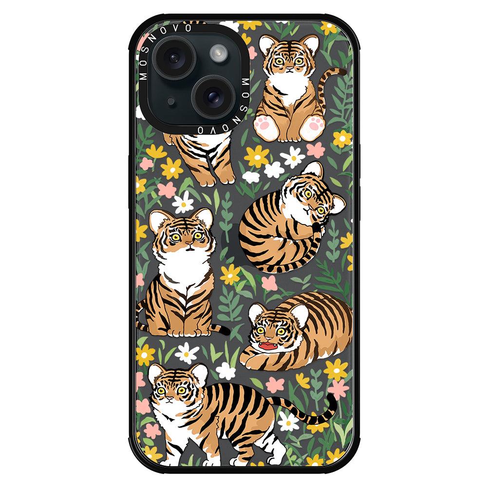 Cute Tiger Phone Case - iPhone 15 Case - MOSNOVO