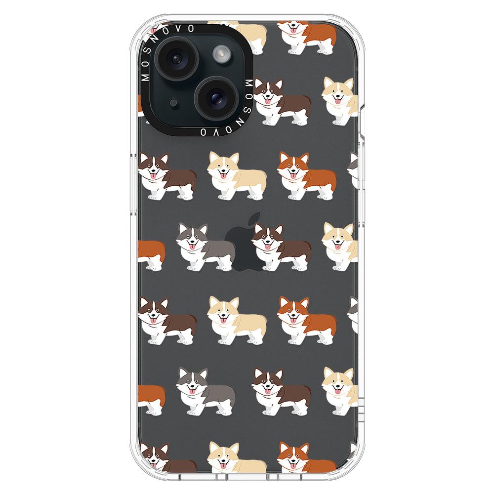 Cute Corgi Phone Case - iPhone 15 Case - MOSNOVO