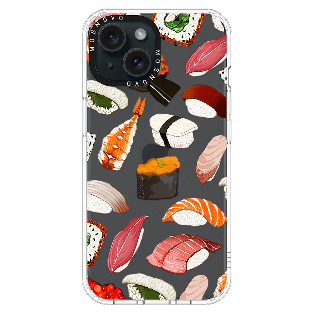 Mixed Sushi Phone Case - iPhone 15 Plus Case - MOSNOVO