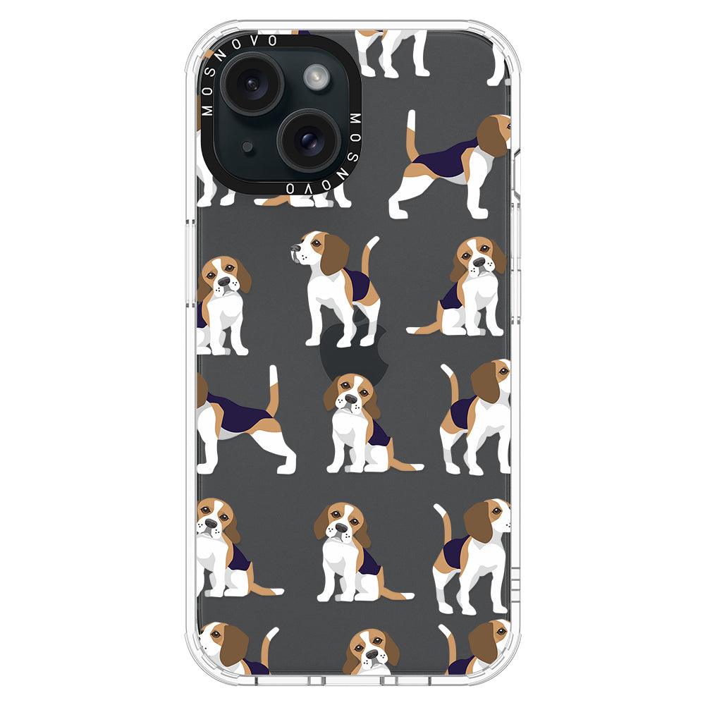 Cute Beagles Phone Case - iPhone 15 Plus Case - MOSNOVO