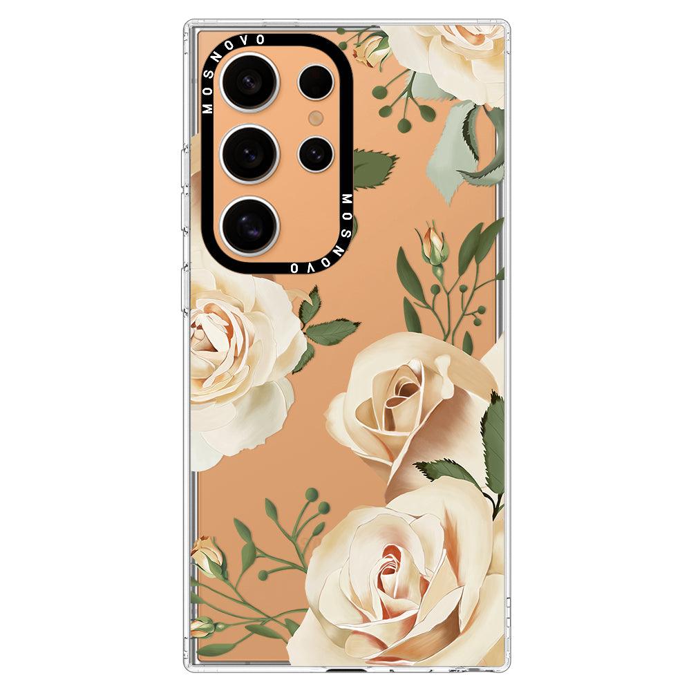 Champagne Rose Phone Case - Samsung Galaxy S24 Ultra Case - MOSNOVO