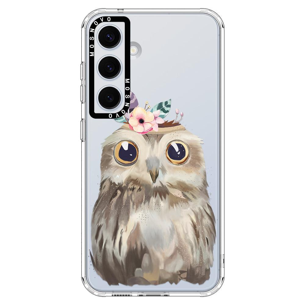 Cute Owl Phone Case - Samsung Galaxy S24 Case - MOSNOVO