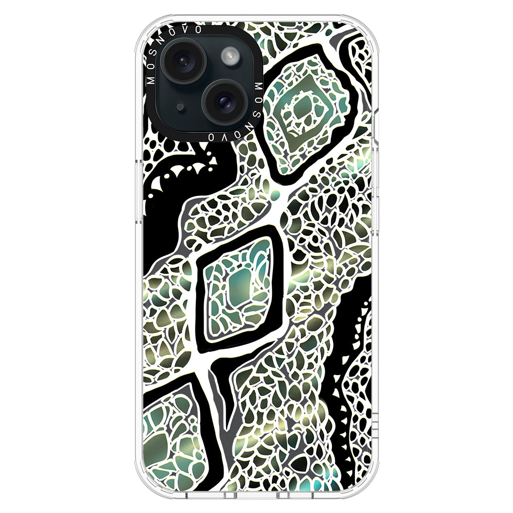 Jade Snake Phone Case - iPhone 15 Case - MOSNOVO