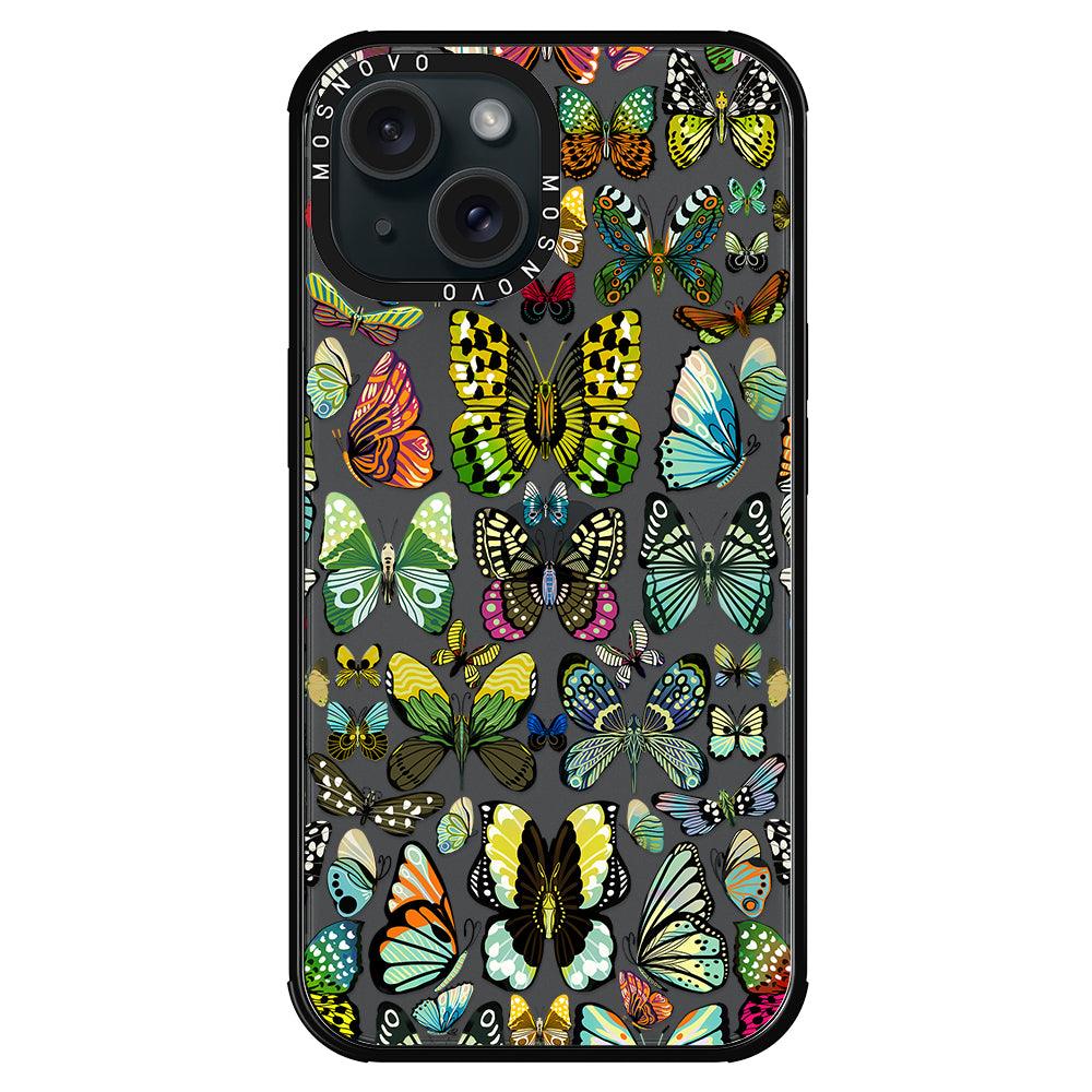 Butterflies Phone Case - iPhone 15 Plus Case - MOSNOVO