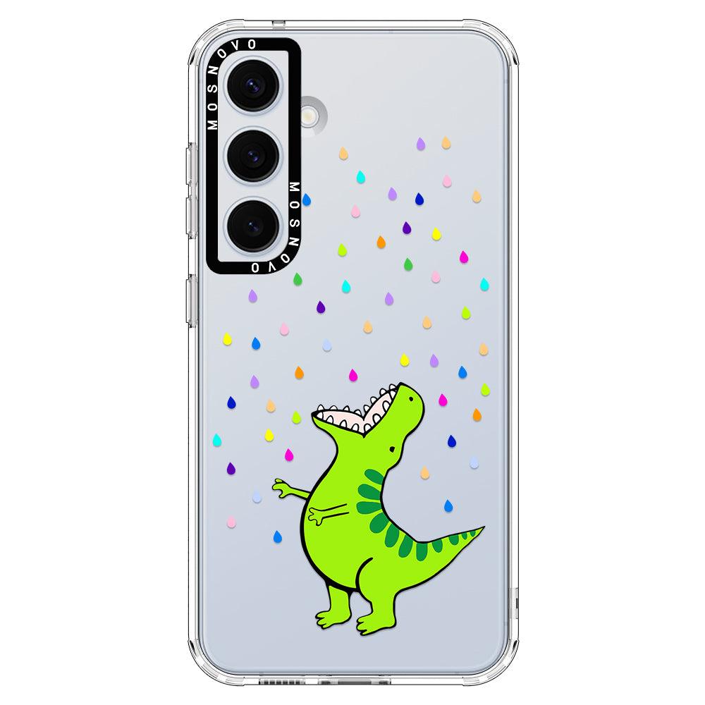 Rainbow Dinosaur Phone Case - Samsung Galaxy S24 Case - MOSNOVO