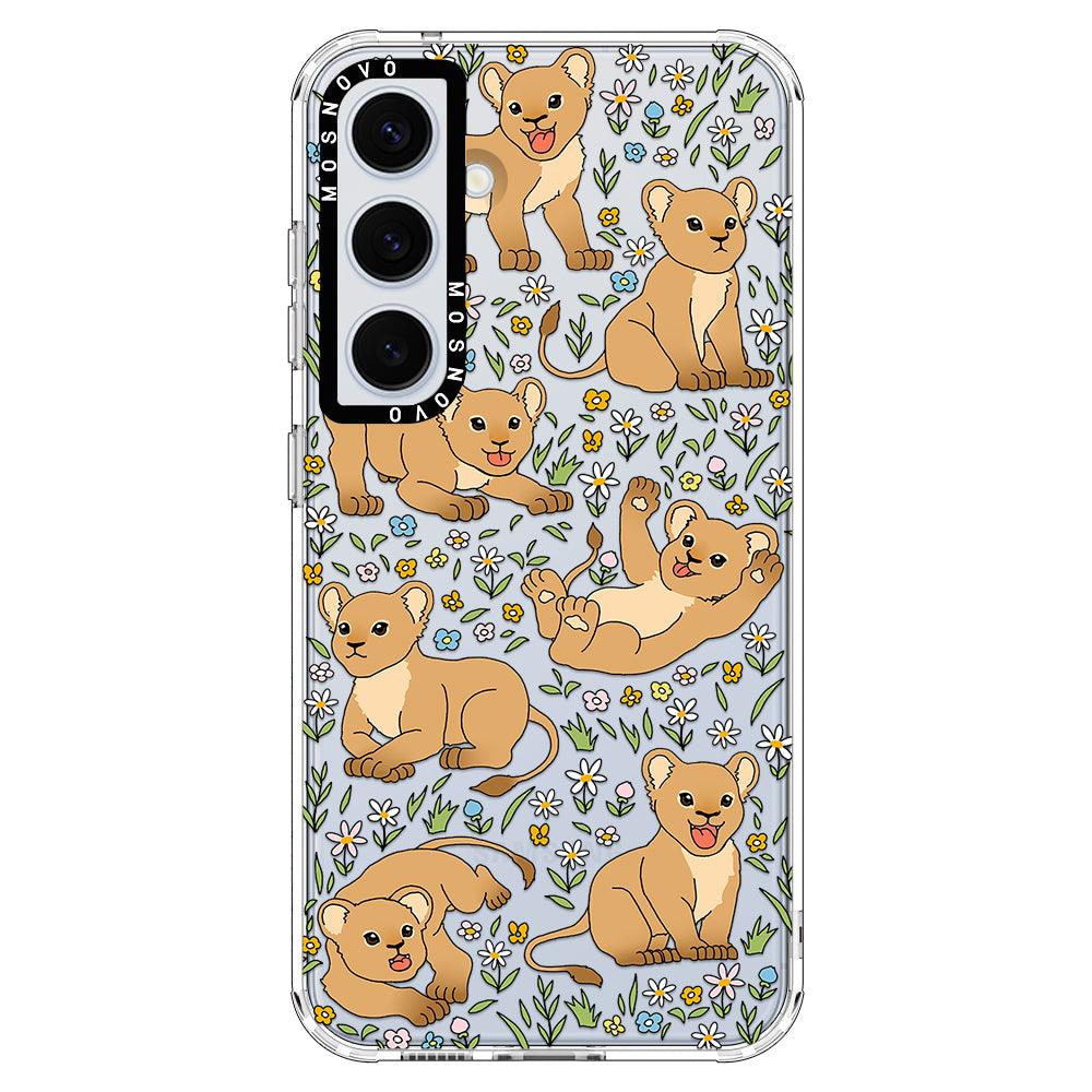 Cute Lions Phone Case - Samsung Galaxy S24 Plus Case - MOSNOVO