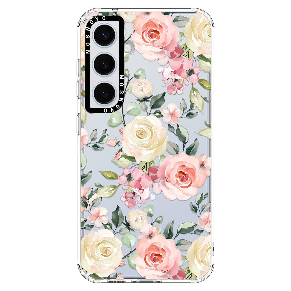 Watercolor Floral Phone Case - Samsung Galaxy S24 Case - MOSNOVO