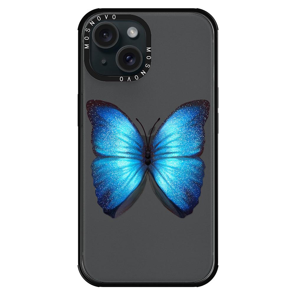 Shimmering Butterfly Phone Case - iPhone 15 Plus Case - MOSNOVO