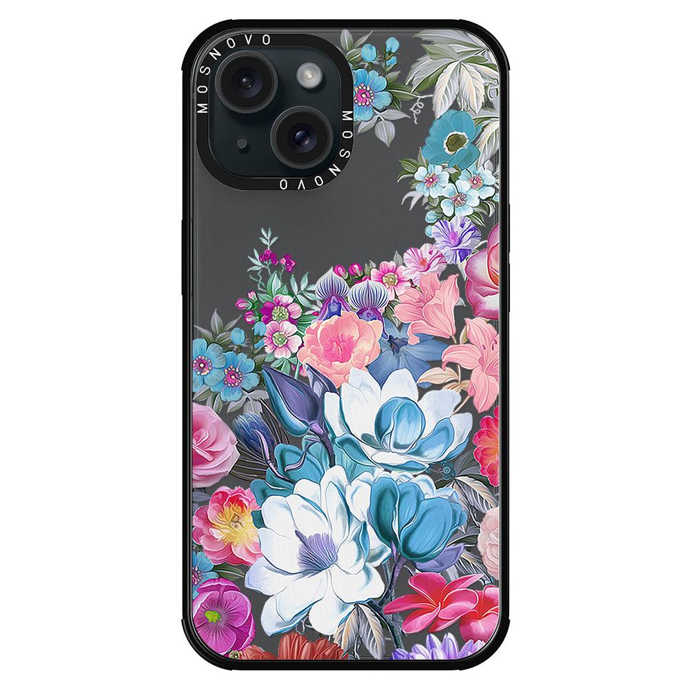 Magnolia Flower Phone Case - iPhone 15 Case - MOSNOVO