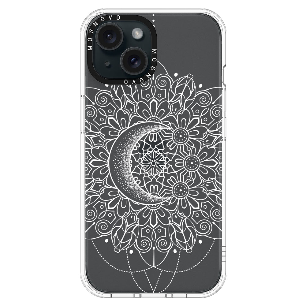 Celestial Moon Mandala Phone Case - iPhone 15 Case - MOSNOVO