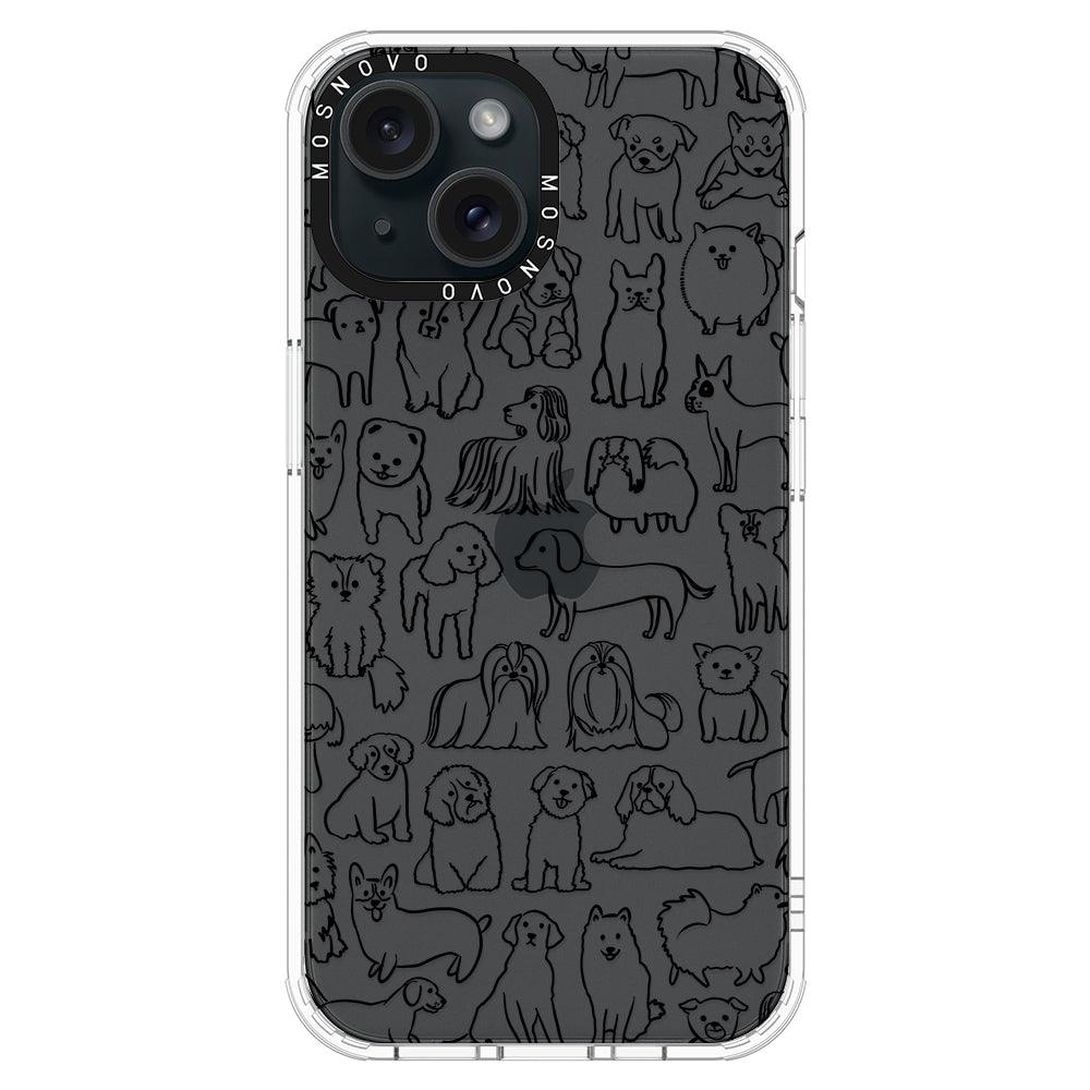 Dogs Phone Case - iPhone 15 Plus Case - MOSNOVO