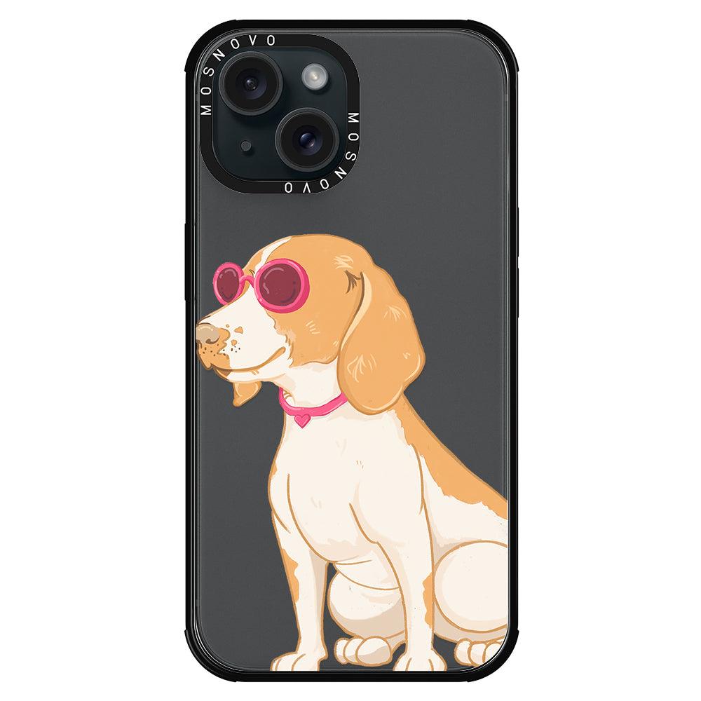 Cute Beagle Phone Case - iPhone 15 Plus Case - MOSNOVO