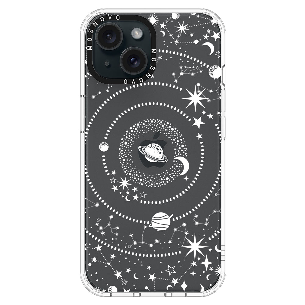 White Galaxy Phone Case - iPhone 15 Case - MOSNOVO