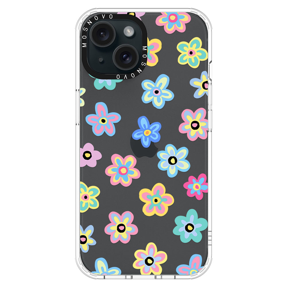 Groovy Flower Phone Case - iPhone 15 Case - MOSNOVO