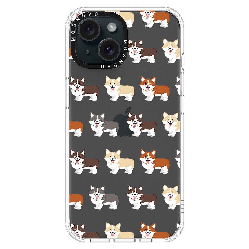 Cute Corgi Phone Case - iPhone 15 Plus Case - MOSNOVO