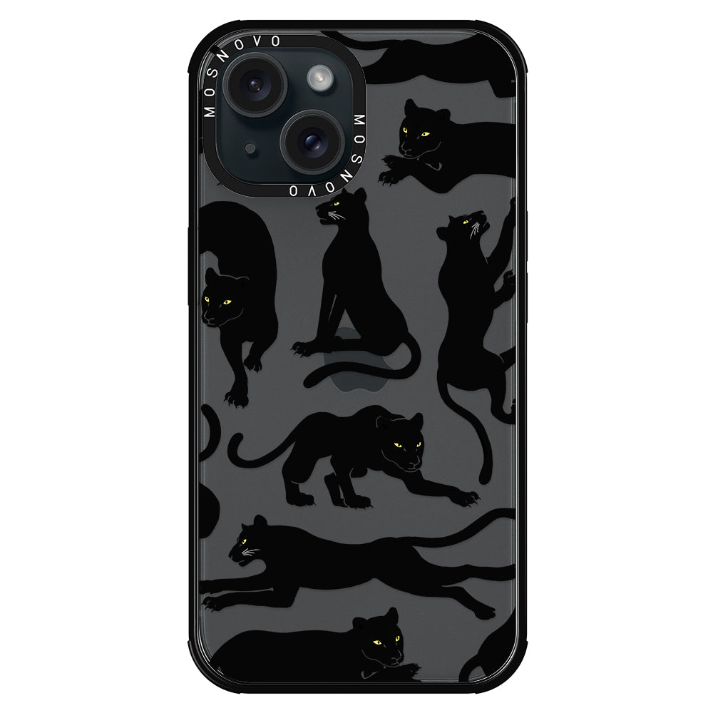 Black Panther Phone Case - iPhone 15 Plus Case - MOSNOVO