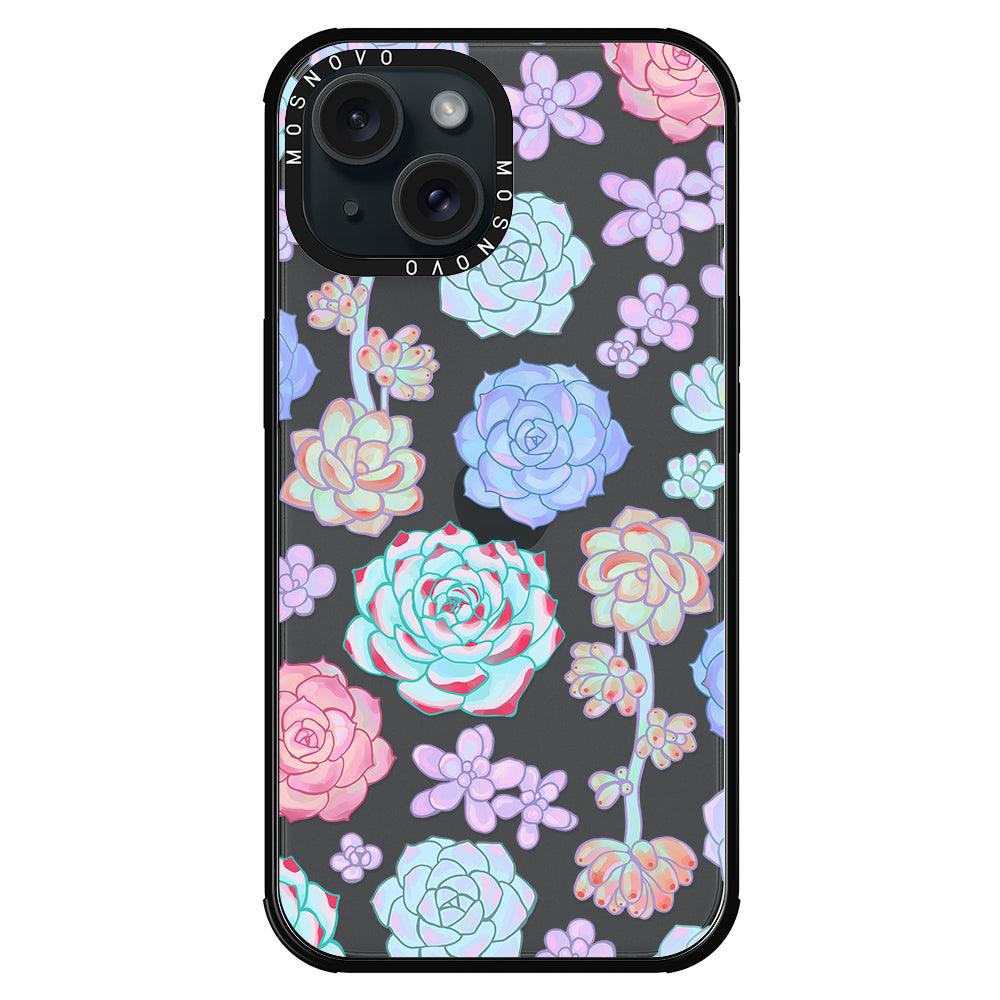 Succulents Phone Case - iPhone 15 Plus Case - MOSNOVO