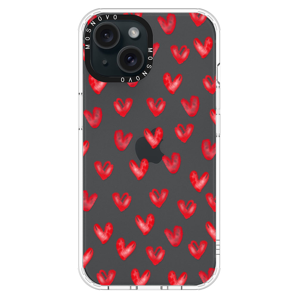 Cute Little Hearts Phone Case - iPhone 15 Case - MOSNOVO