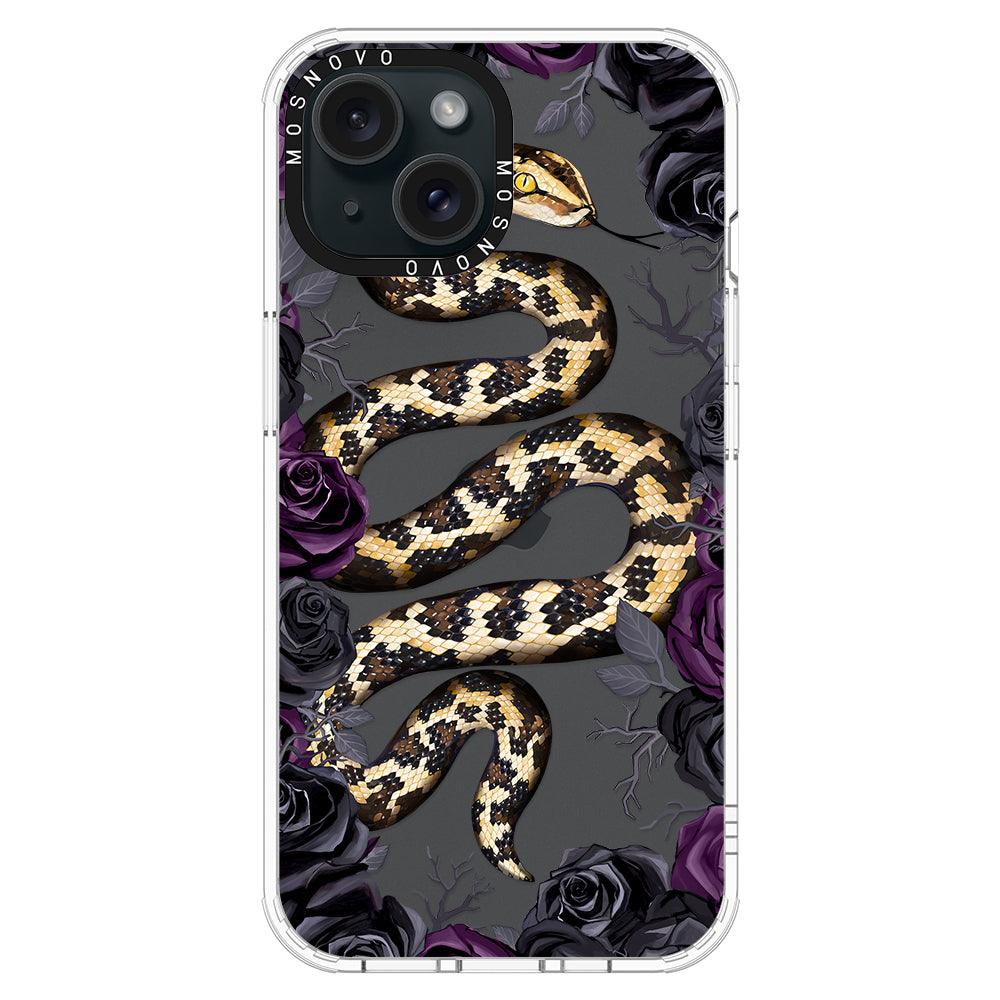 Secret Snake Garden Phone Case - iPhone 15 Case - MOSNOVO