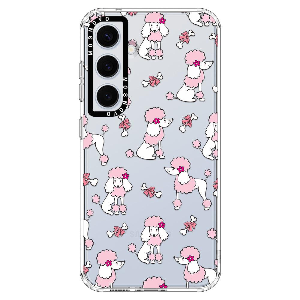 Pink Poodle Phone Case - Samsung Galaxy S24 Case - MOSNOVO