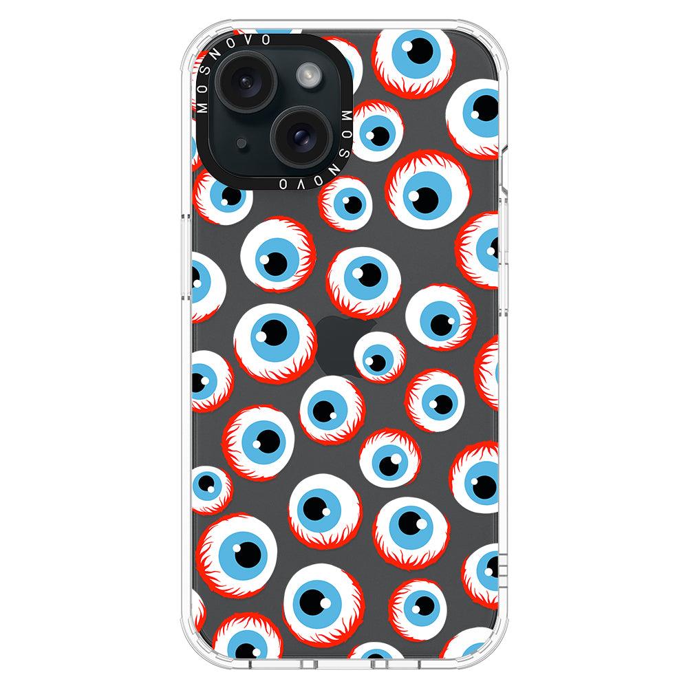 Scary Eyeball Phone Case - iPhone 15 Plus Case - MOSNOVO