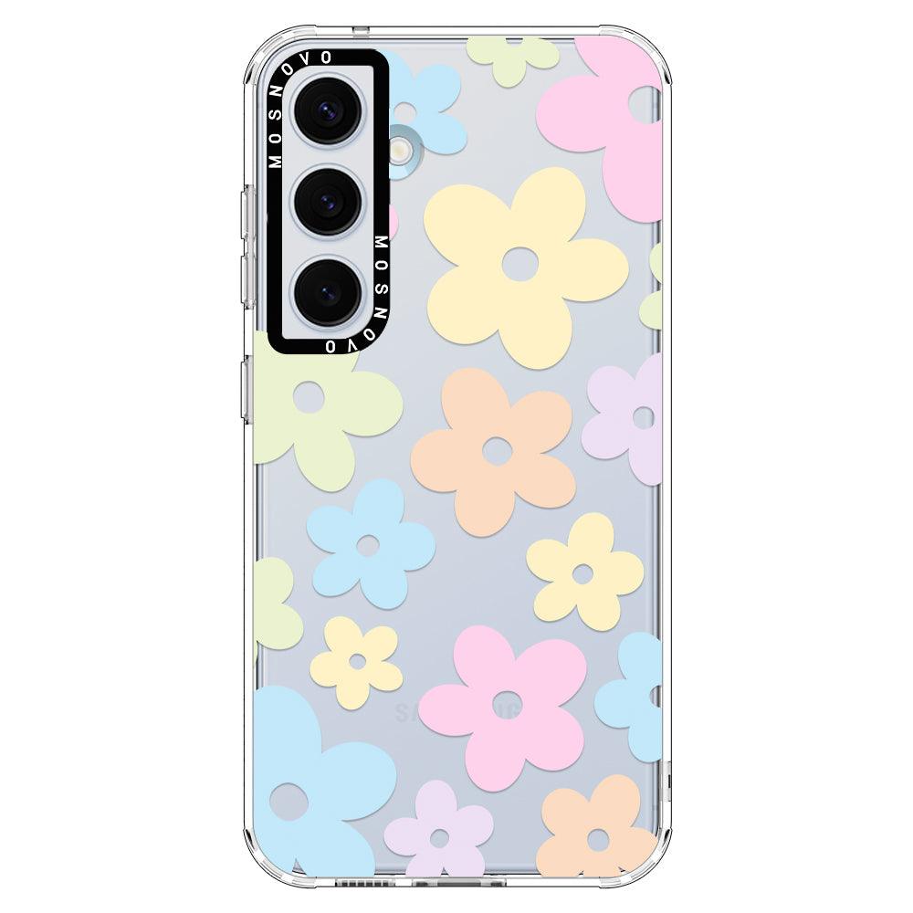 Pastel Flower Phone Case - Samsung Galaxy S24 Plus Case