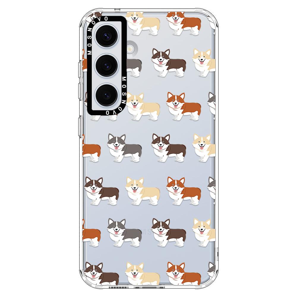 Adorable Corgi Phone Case - Samsung Galaxy S24 Case - MOSNOVO