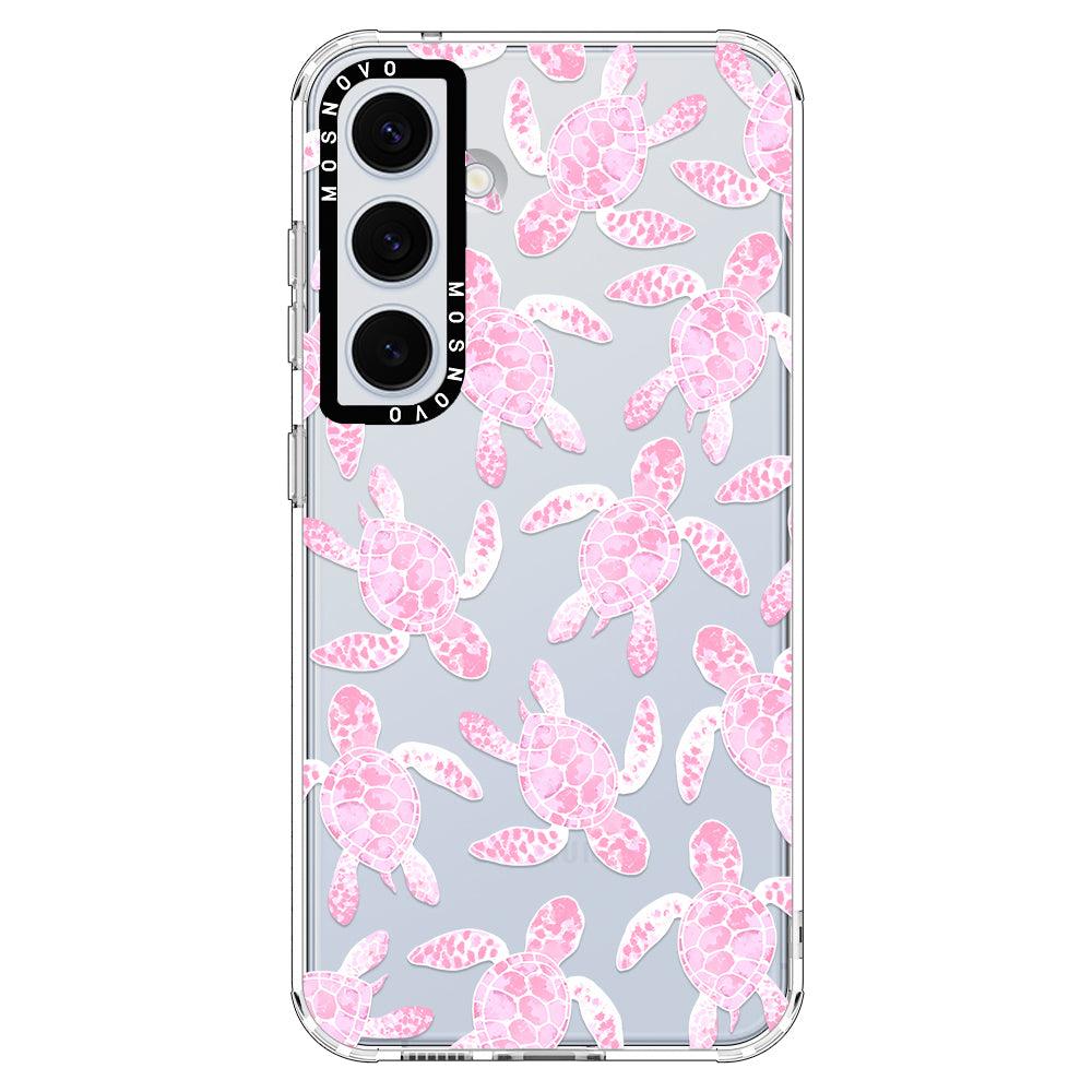 Pink Turtle Phone Case - Samsung Galaxy S24 Plus Case