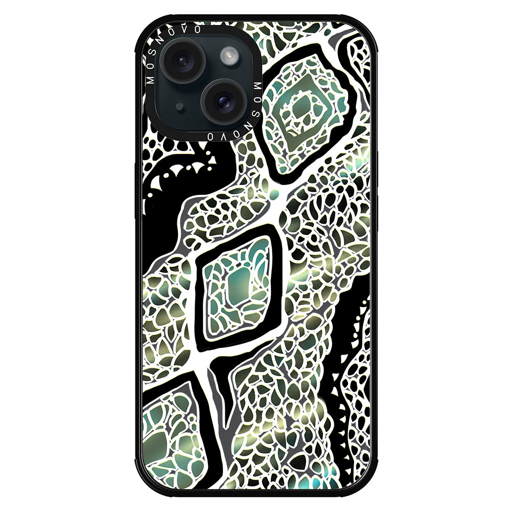 Jade Snake Phone Case - iPhone 15 Case - MOSNOVO