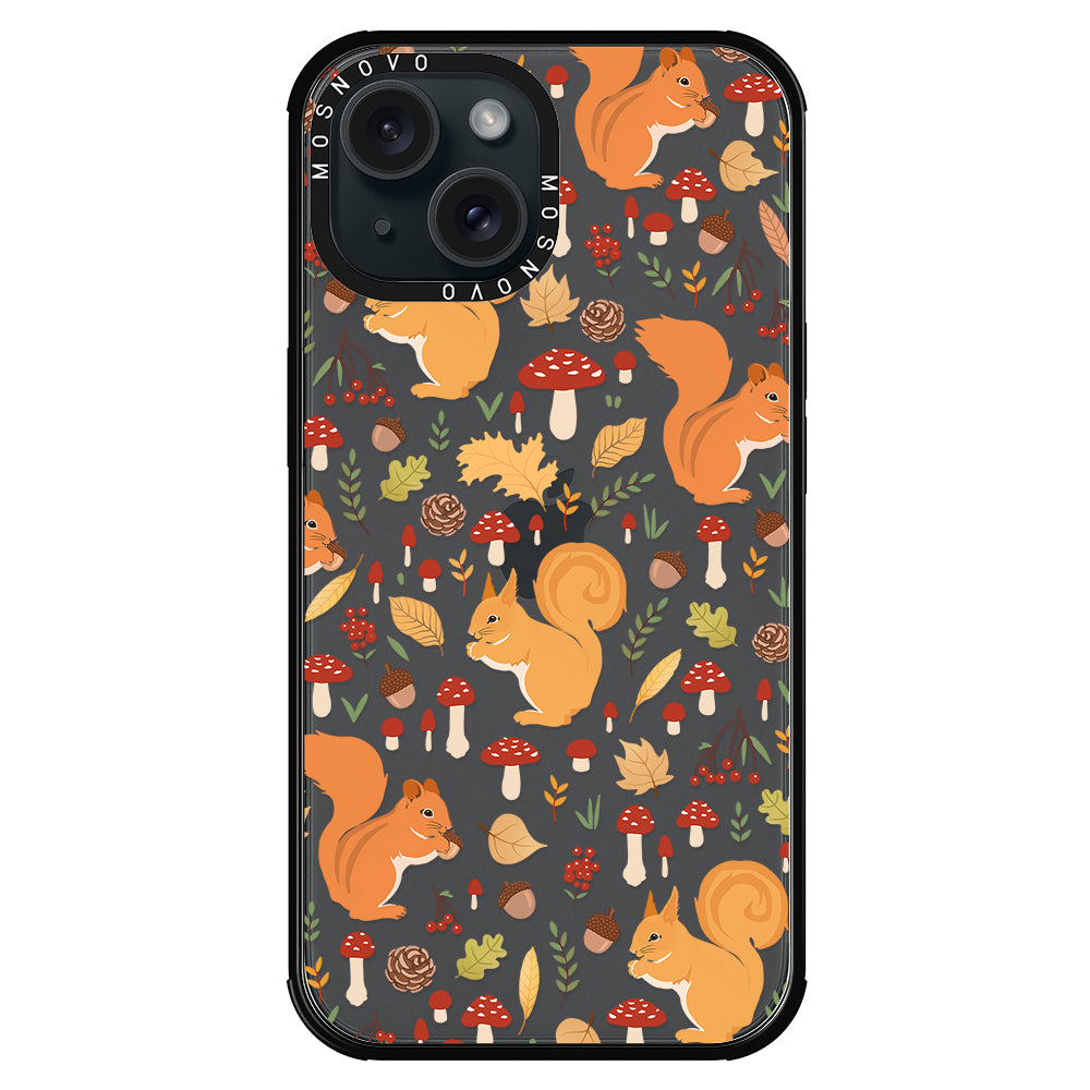 Autumn Squirrel Phone Case - iPhone 15 Case - MOSNOVO