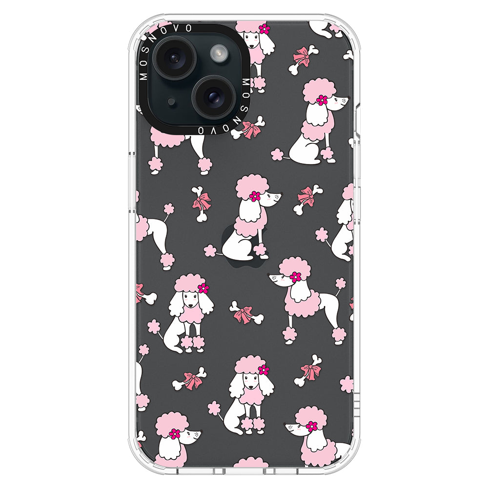 Cute Poodle Phone Case - iPhone 15 Plus Case - MOSNOVO