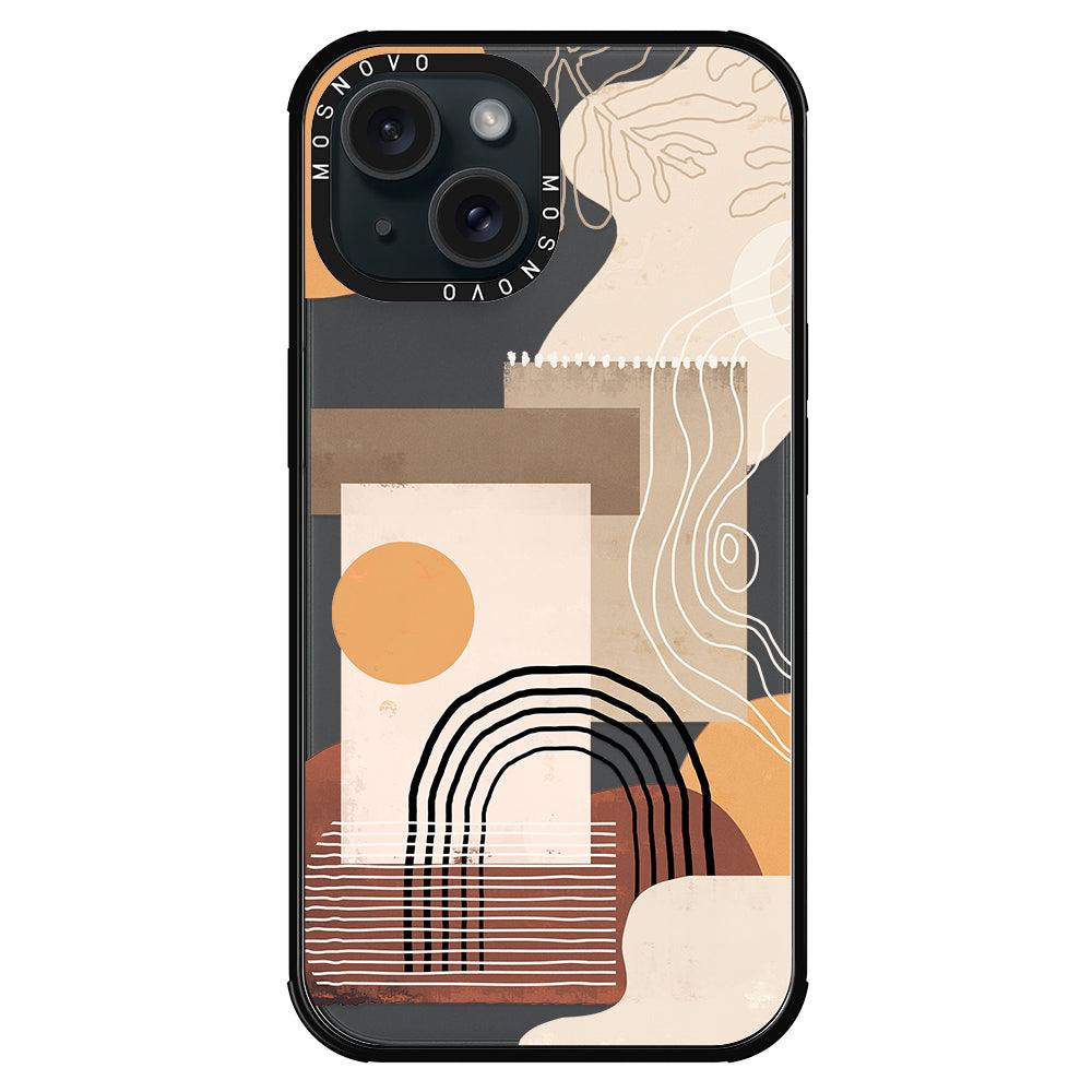 Minimalist Abstract Art Phone Case - iPhone 15 Plus Case - MOSNOVO