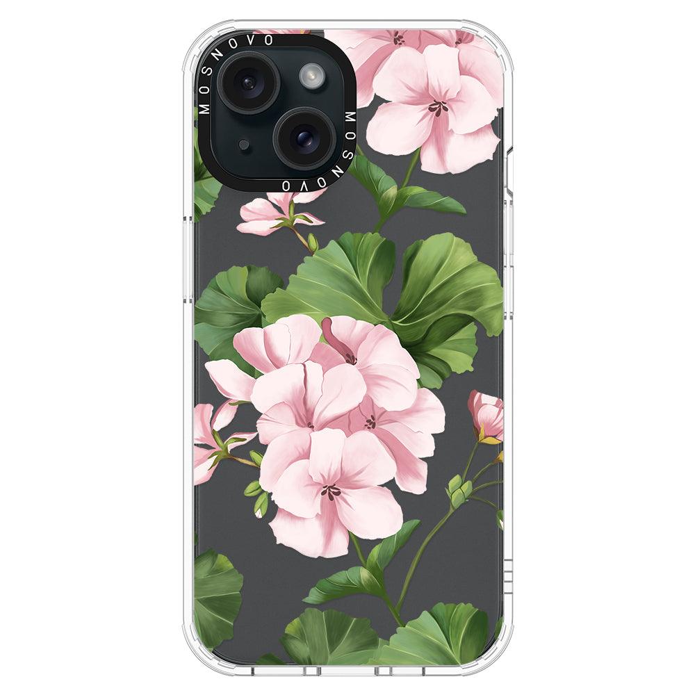 Geranium Phone Case - iPhone 15 Plus Case - MOSNOVO