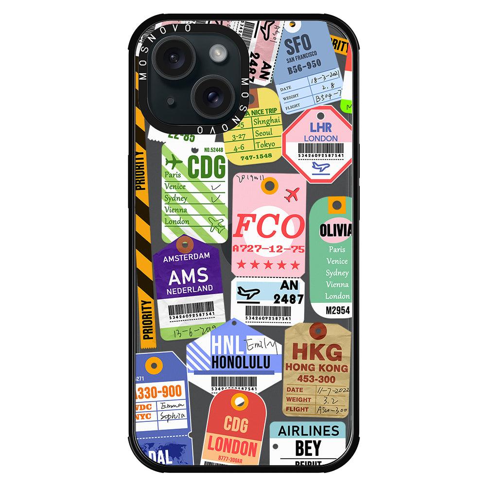 Ticket Label Phone Case - iPhone 15 Plus Case - MOSNOVO