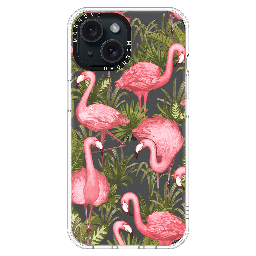 Jungle Flamingo Phone Case - iPhone 15 Case - MOSNOVO