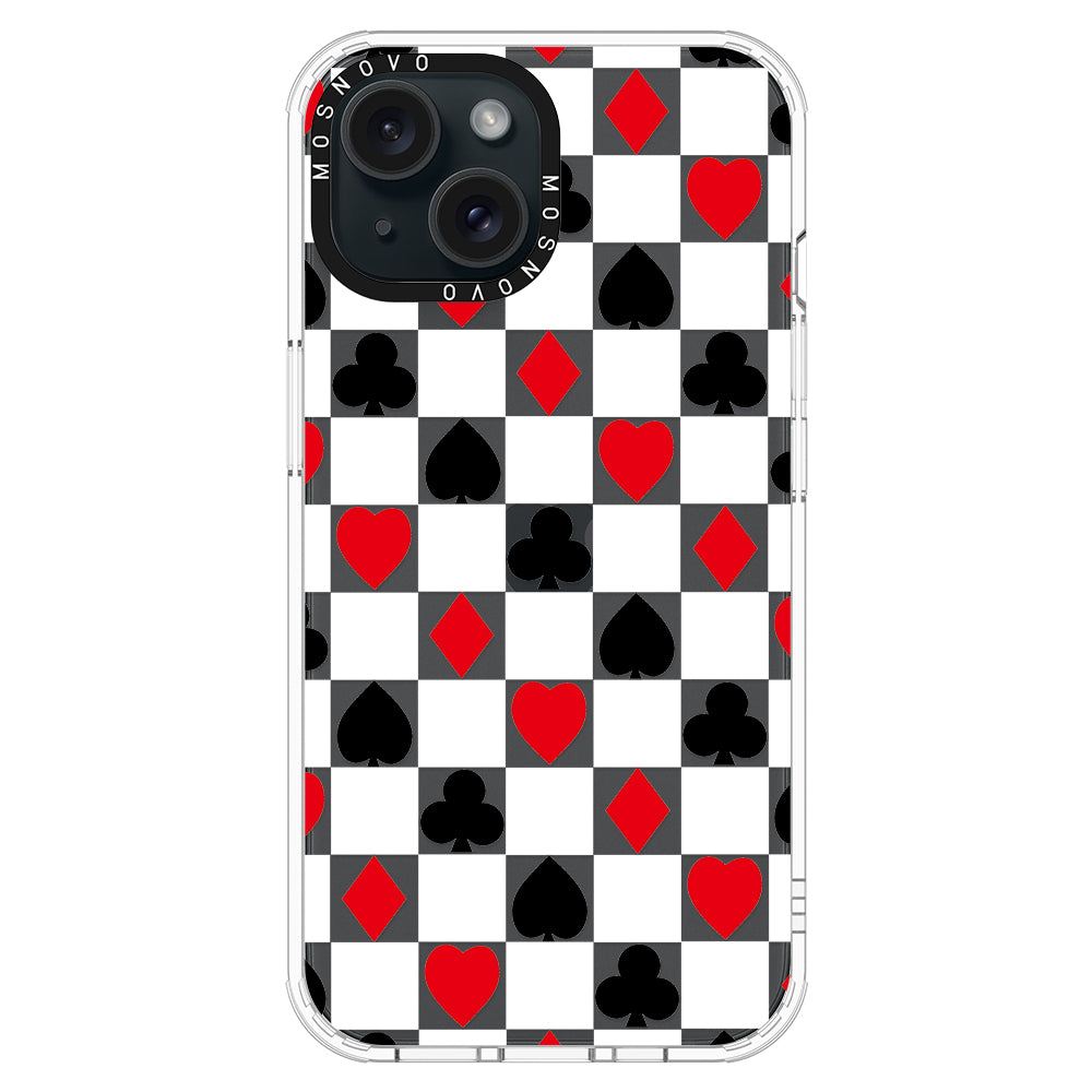 Checker Poker Phone Case - iPhone 15 Plus Case - MOSNOVO