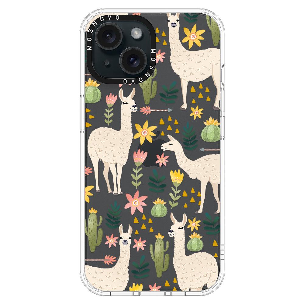 Desert Llama Phone Case - iPhone 15 Case - MOSNOVO