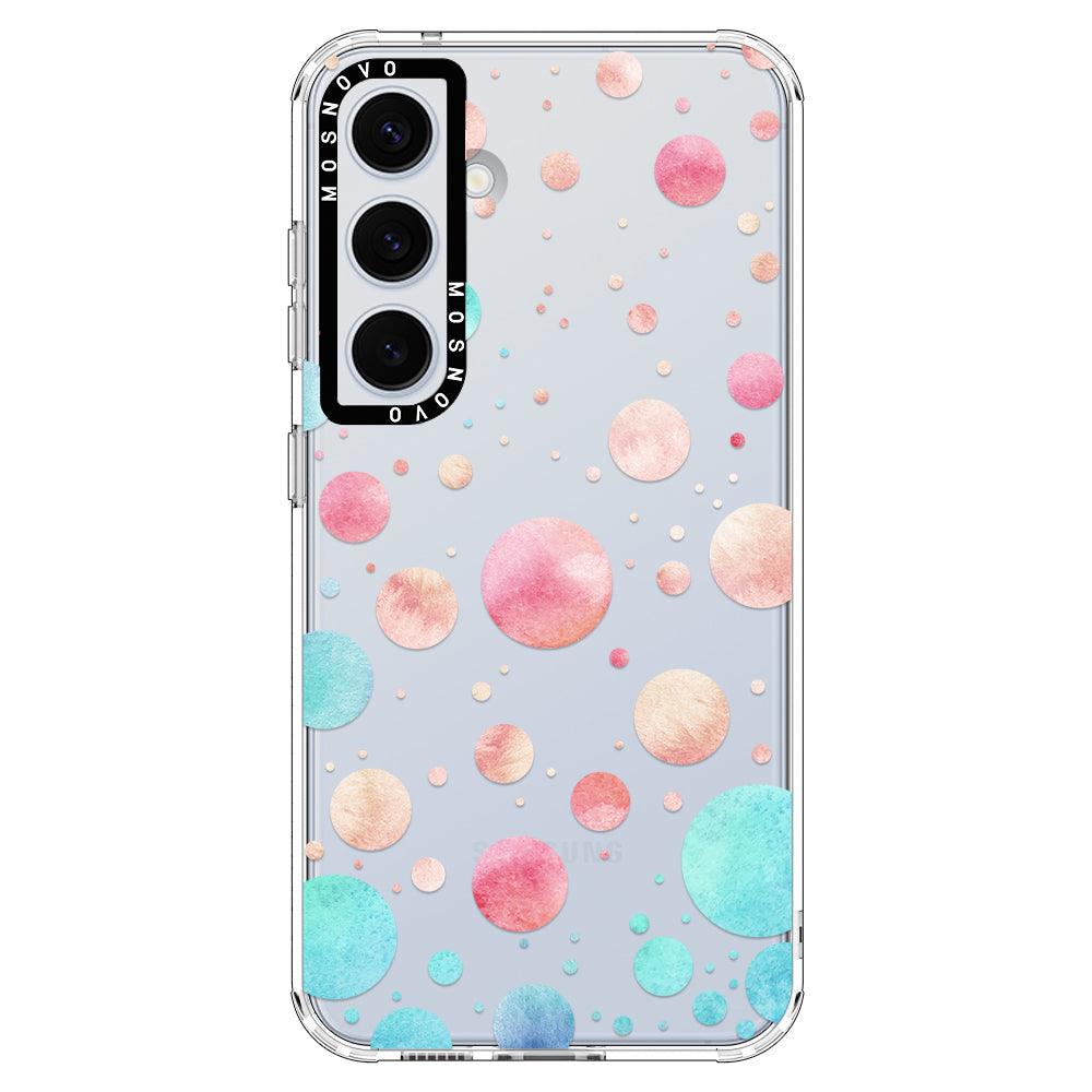 Watercolor Polka Dot Phone Case - Samsung Galaxy S24 Case - MOSNOVO