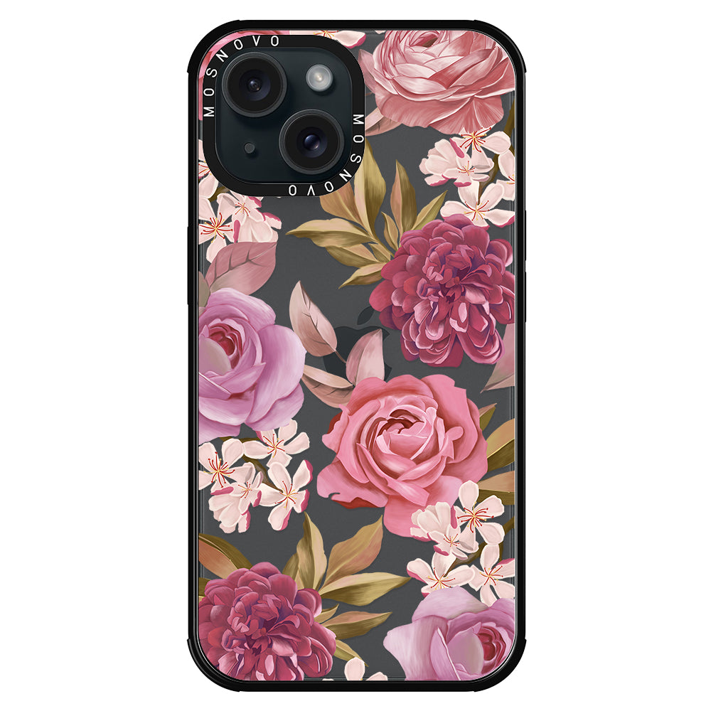 Blossom Flowe Floral Phone Case - iPhone 15 Plus Case - MOSNOVO