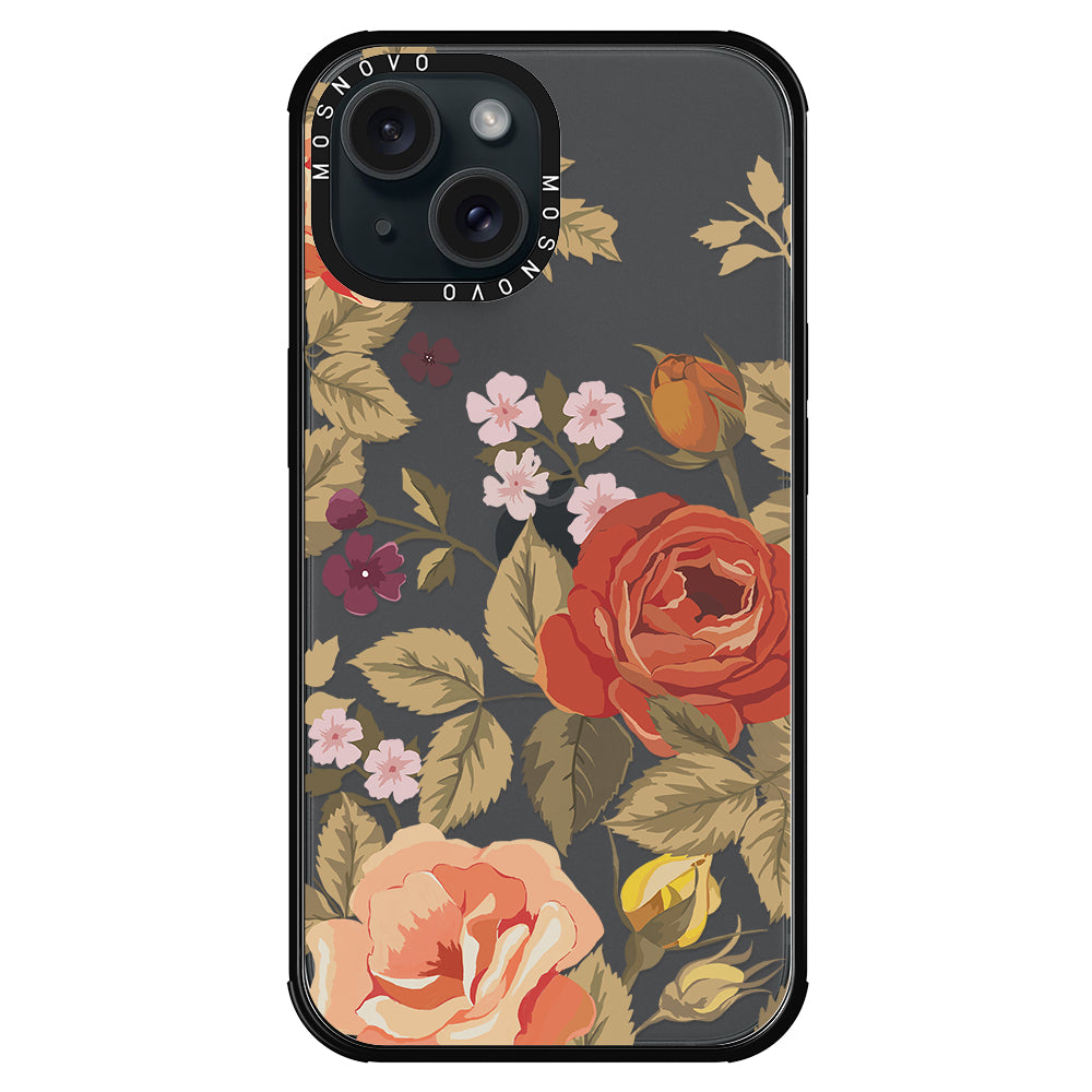 Vintage Roses Phone Case - iPhone 15 Case - MOSNOVO