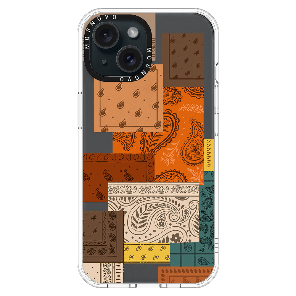 Vintage Paisley Phone Case - iPhone 15 Plus Case - MOSNOVO