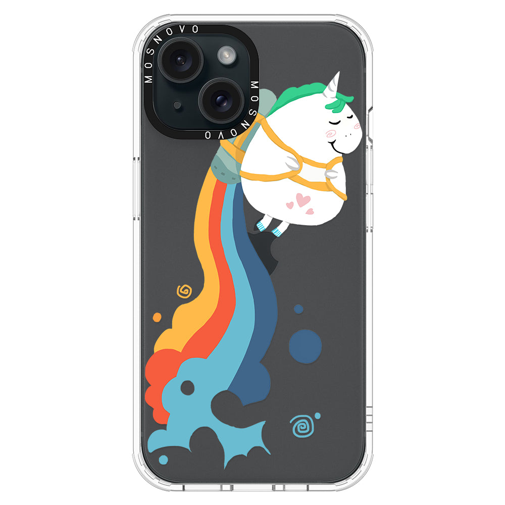 Cute Rainbow Unicorn Phone Case - iPhone 15 Case - MOSNOVO