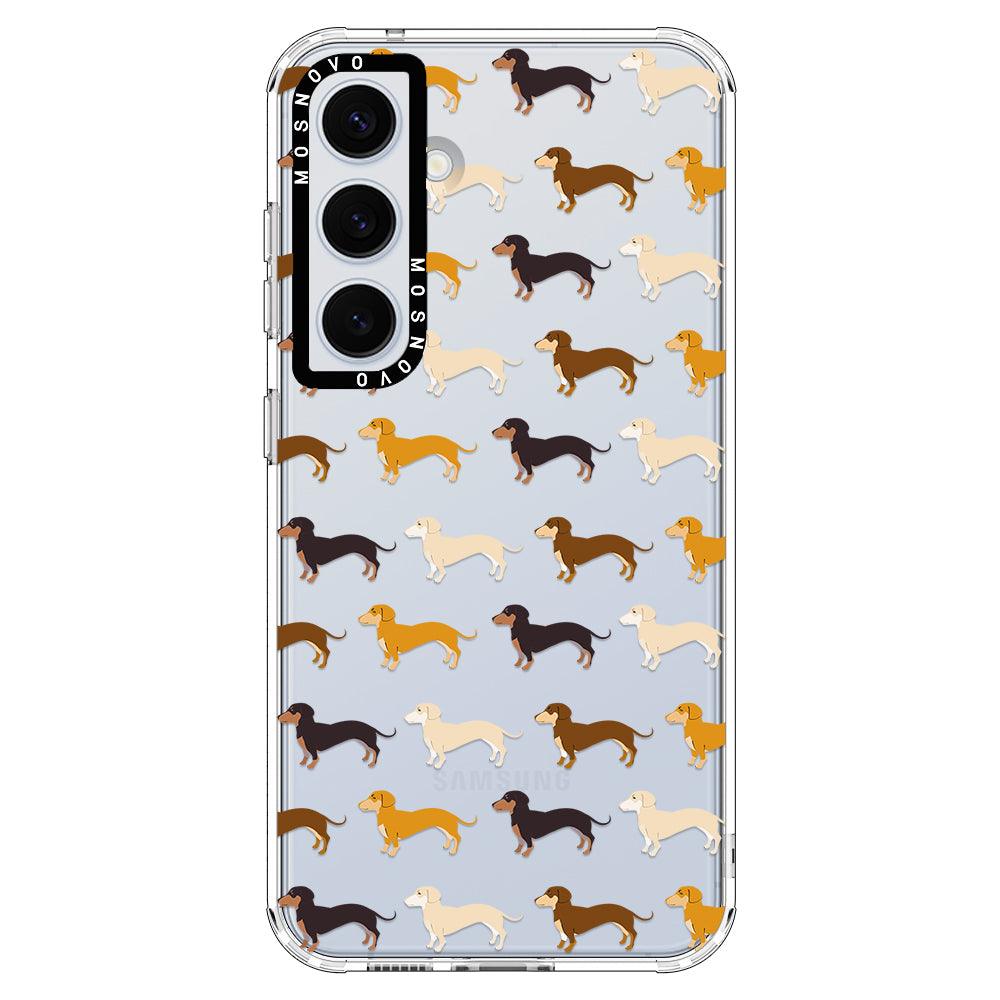 Cute Dachshund Phone Case - Samsung Galaxy S24 Plus Case - MOSNOVO