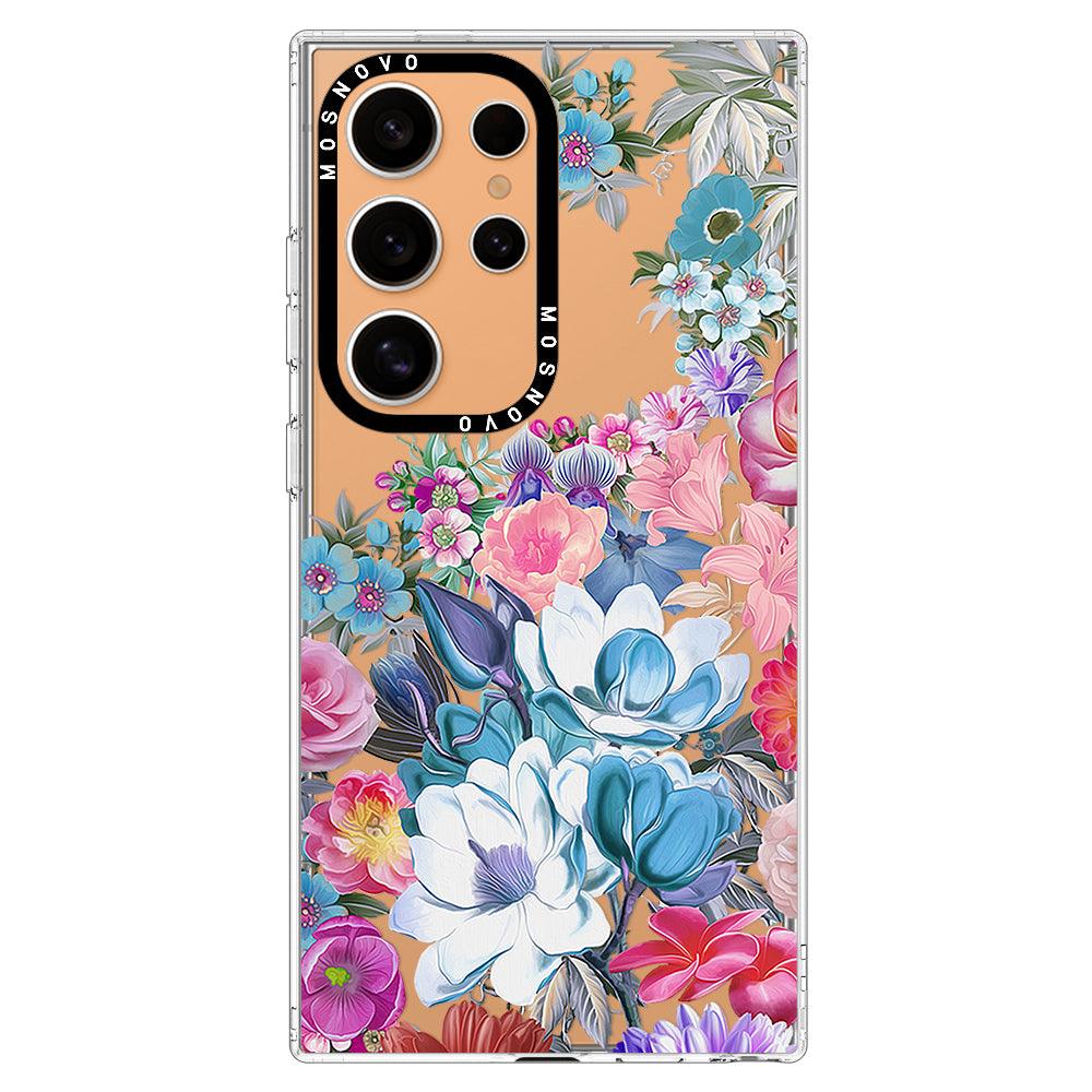 Magnolia Flower Phone Case - Samsung Galaxy S24 Ultra Case - MOSNOVO