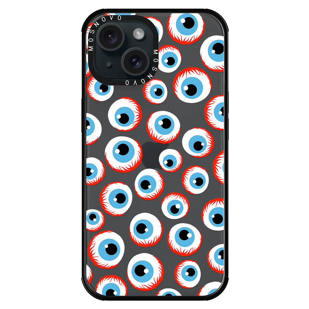 Scary Eyeball Phone Case - iPhone 15 Case - MOSNOVO