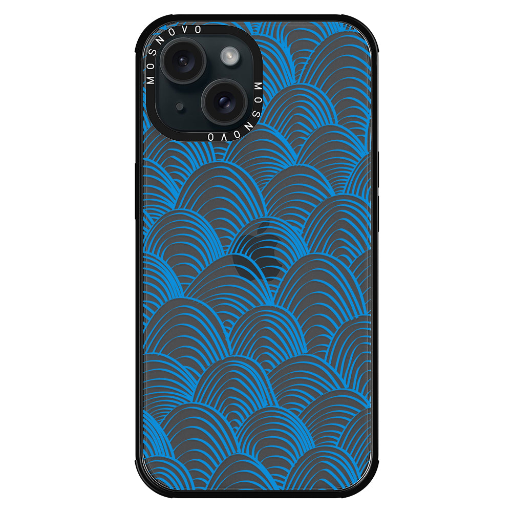 Wavy Wave Phone Case - iPhone 15 Plus Case - MOSNOVO