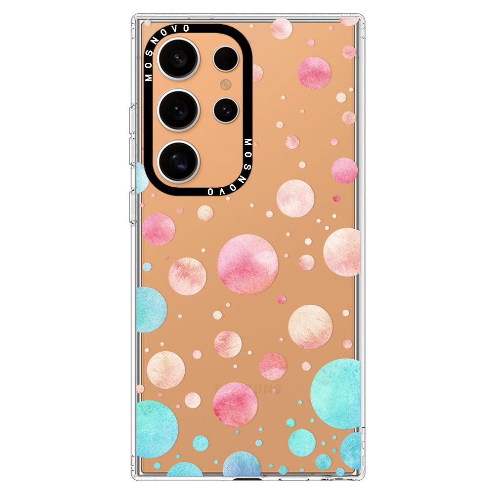 Watercolor Polka Dot Phone Case - Samsung Galaxy S24 Ultra Case - MOSNOVO