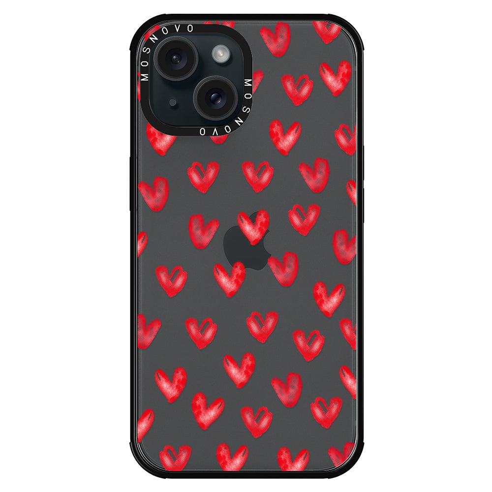 Cute Little Hearts Phone Case - iPhone 15 Plus Case - MOSNOVO